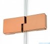 New Trendy Eventa Copper Shine kabina prysznicowa prostokątna 90x70x200 cm prawa przejrzyste miedź połysk EXK-6406
